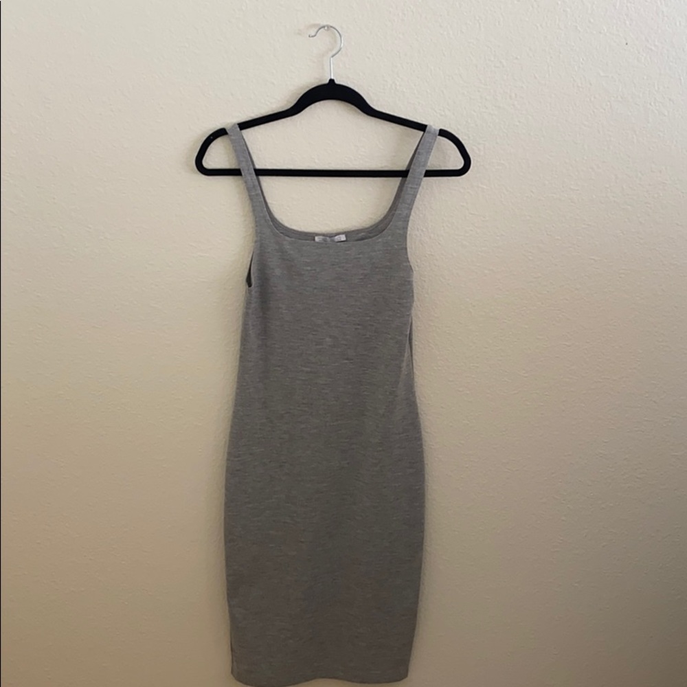 Zara Midi Gray Tank Dress - Small